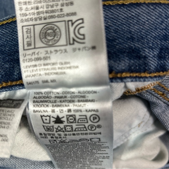 Levi’s 501 Blue Jeans Men’s 36/29 Cotton Button Fly Red Tab Straight Athleisure - Picture 12 of 16